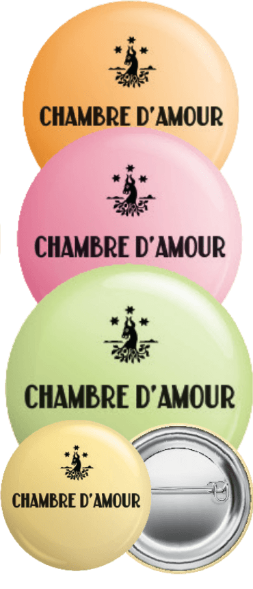 Lionel Osmin & Cie, Le Pin's Chambre d'Amour orange  